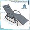 Costway 2PCS Patio Chaise Lounge Glider Recliner Chair Adjustable Sturdy Frame Outdoor
